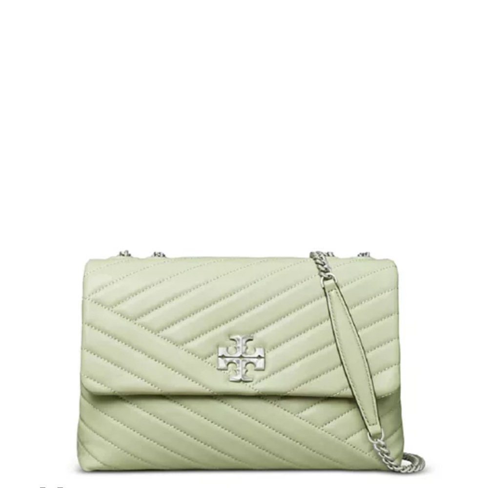 Tory Burch Mint Green Quilted Shoulder Bag - Picture 3 of 6